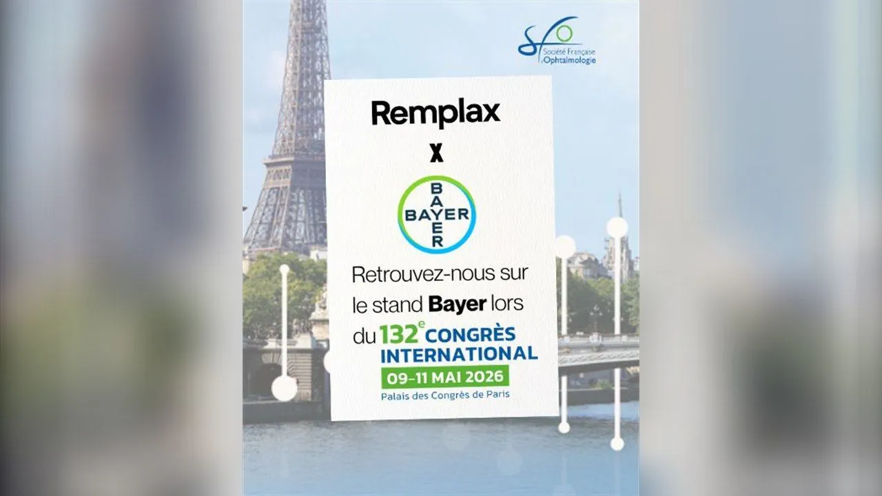 REMPLAX x Bayer — 132ᵉ congrès de la Société Française d'Ophtalmologie, 9-11 mai 2026