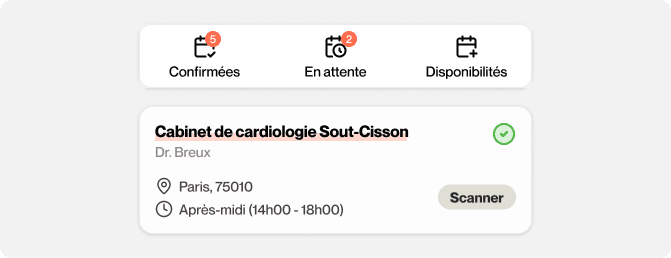 Organisation des vacations