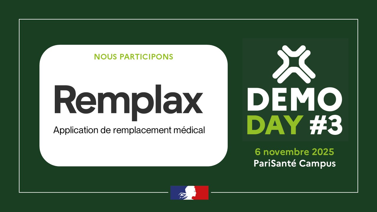 Remplax au DemoDay #3 de PariSanté Campus — 6 novembre 2025